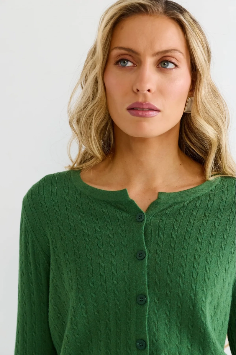 Кардиган тонкий Erist store, цвет: зеленый, НФ-00003178 купить онлайн