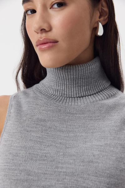 Топ с воротником-стойкой вязаный с шерстью Charmstore, цвет: серый, 309-39898-884 купить онлайн Топ с воротником-стойкой вязаный с шерстью Charmstore, цвет: серый, 309-39898-884 купить онлайн