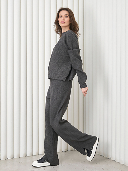 Костюм джемпер с брюками I.B.W., цвет: серый, KJ109 купить онлайн Костюм джемпер с брюками I.B.W., цвет: серый, KJ109 купить онлайн