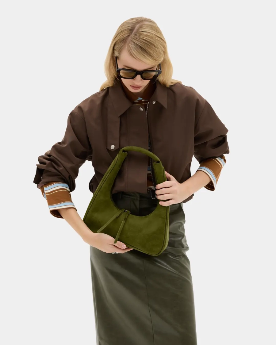 Сумка с фигурным дном Arny Praht, цвет: зеленый  купить онлайн