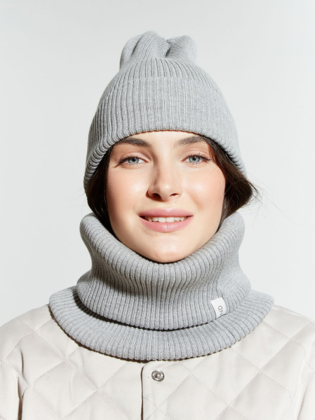 Шапка из хлопка в резинку