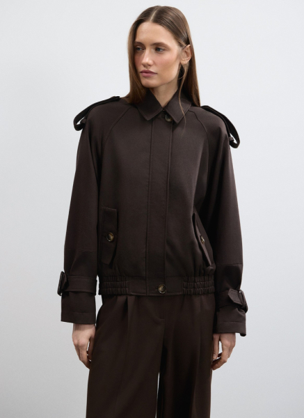 Бомбер из лиоцелла с хлопком