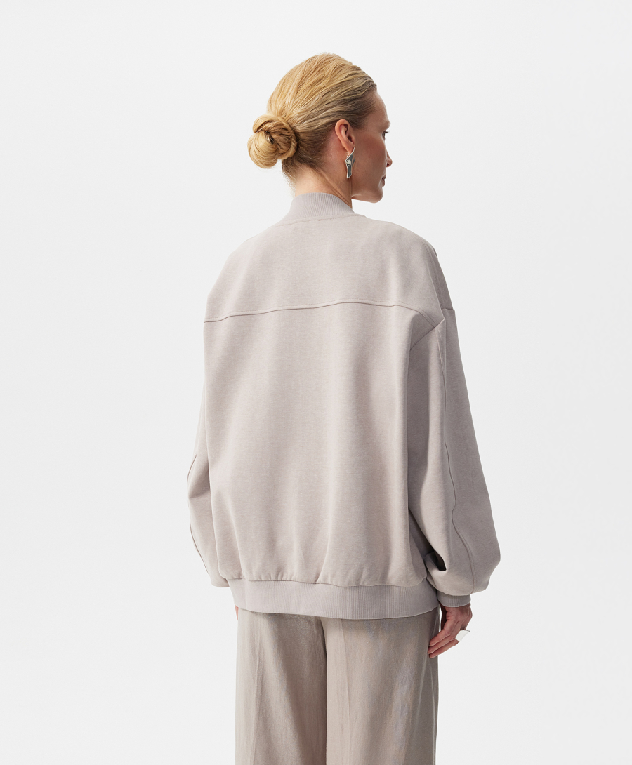 Толстовка-бомбер GLVR, цвет: серый, 126G22GAC1608 купить онлайн