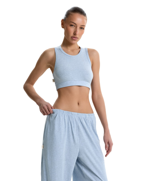 Майка укороченная Suborbia, цвет: голубой, 006698 купить онлайн