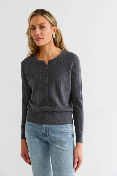 Кардиган тонкий Erist store, цвет: серый, НФ-00003167 купить онлайн