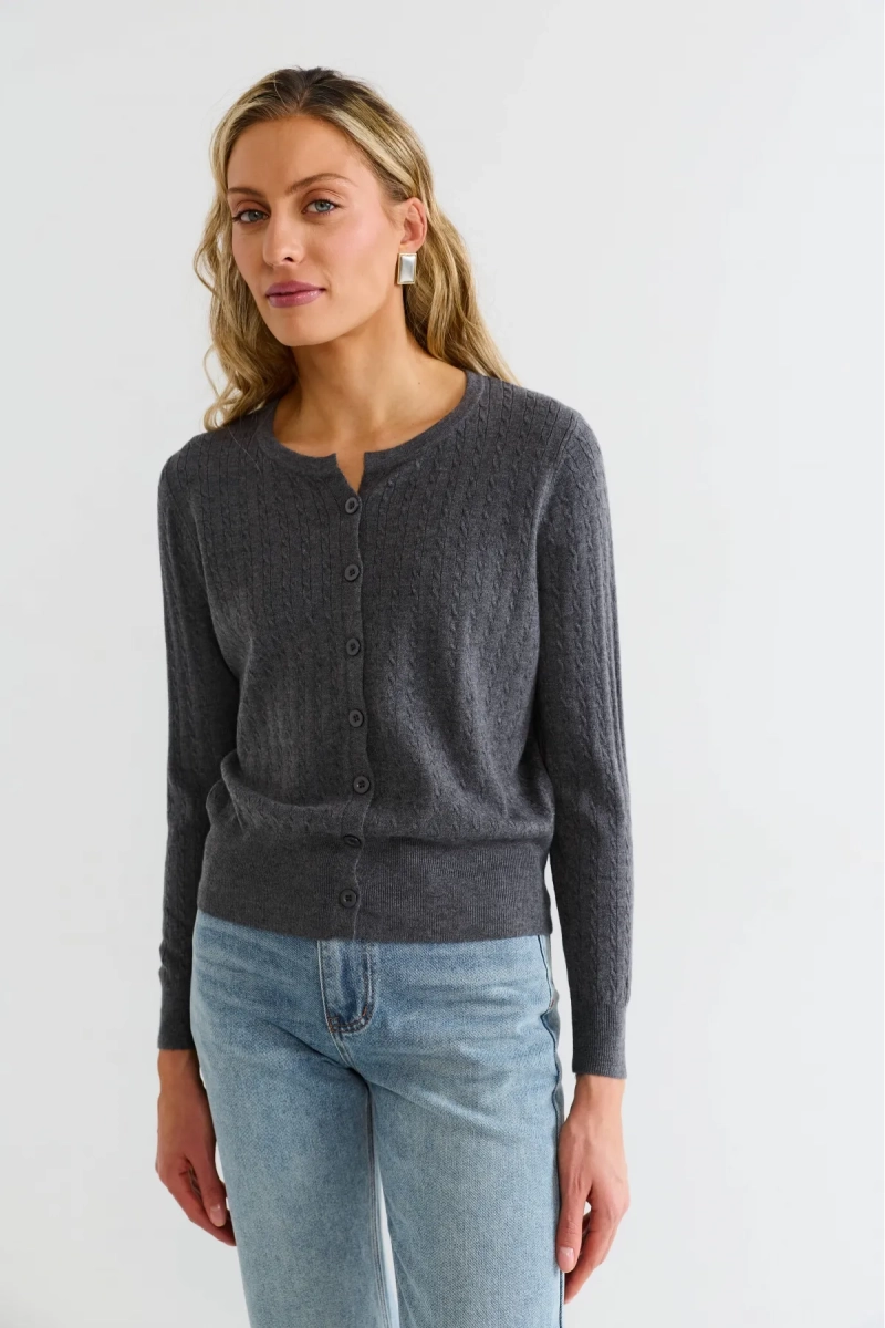 Кардиган тонкий Erist store, цвет: серый, НФ-00003167 купить онлайн