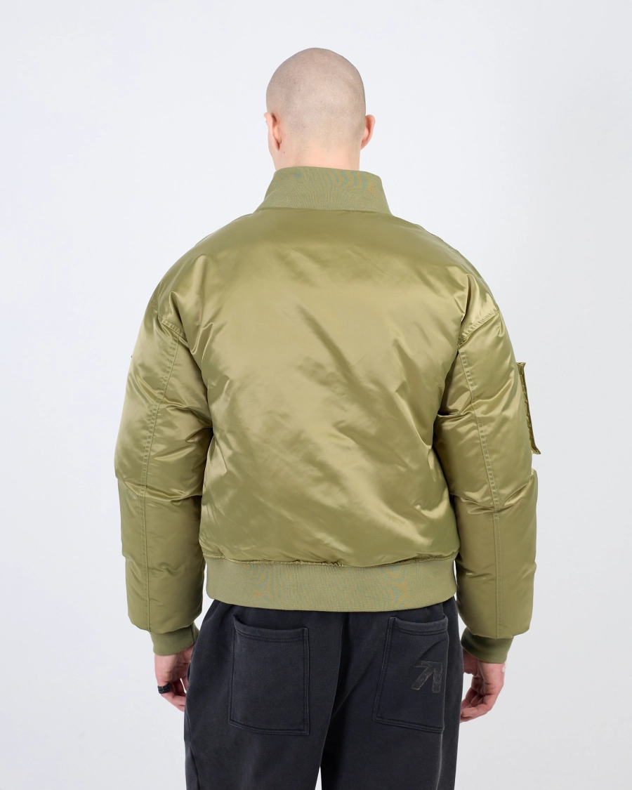 Бомбер с эффектом сатина ASIA ST 71, цвет: зеленый, Ast71.bomber-olive купить онлайн