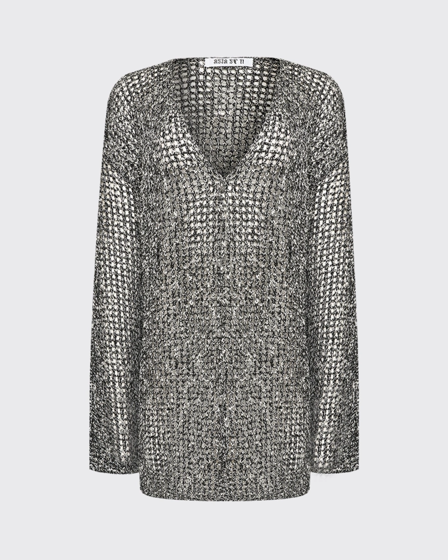 Кардиган вязаный удлиненный ASIA ST 71, цвет: Черный, Ast71.knit-cardy-lounge-black купить онлайн