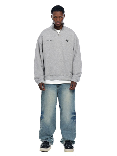 Свитшот FRHT, цвет: меланж, SWTHLFZIPMLG купить онлайн
