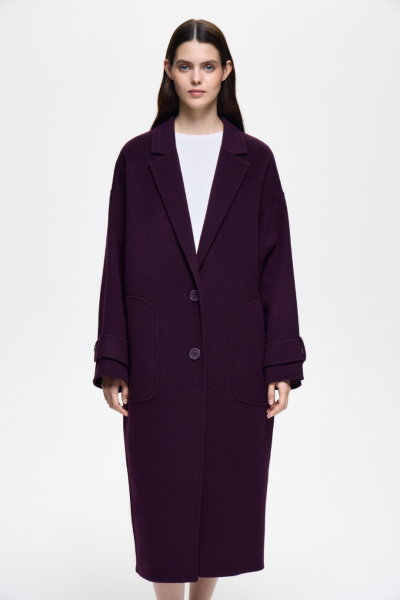 Пальто-кокон из шерсти DREAMS BY ALENA AKHMADULLINA, цвет: фиолетовый, 126101020204545/112000 купить онлайн
