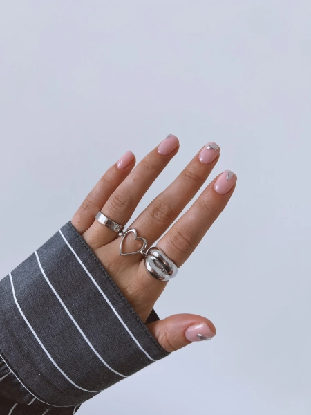 Серебряное глянцевое кольцо, 5 мм SBLESKOM, цвет: Серебряный, 10300 купить онлайн