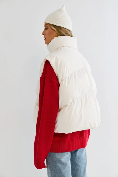 Жилет Erist store, цвет: белый, НФ-00003207 купить онлайн