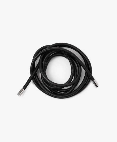 Пояс-шнур из натуральной кожи GLVR, цвет: Черный 126G21GAA2308 купить онлайн