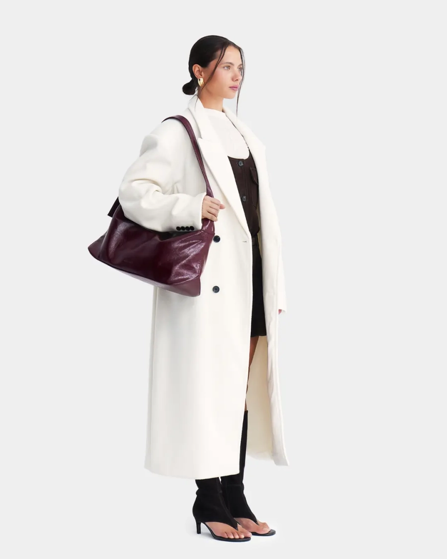 Прямоугольная сумка-шопер Arny Praht, цвет: Бордовый  купить онлайн