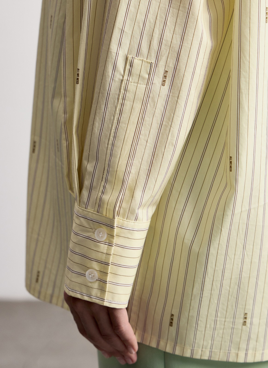 Рубашка из хлопка ALL WE NEED, цвет: Сливочный, 2603W1336-88 купить онлайн