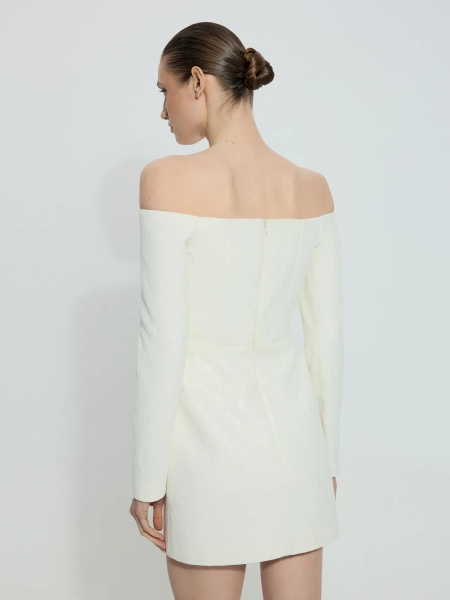 Платье с открытой линией плеч ANNA PEKUN, цвет: белый, 20.2593.100 купить онлайн