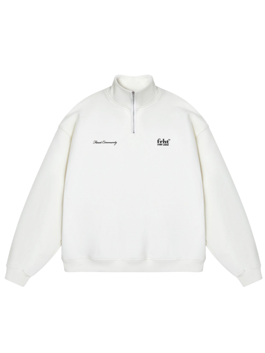 Свитшот FRHT, цвет: молочный, SWTHLFZIPMLK купить онлайн