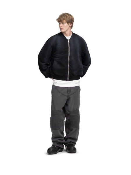 Бомбер DOUBLE-SIDED BOMBER ABC, цвет: серый, 00-68 купить онлайн