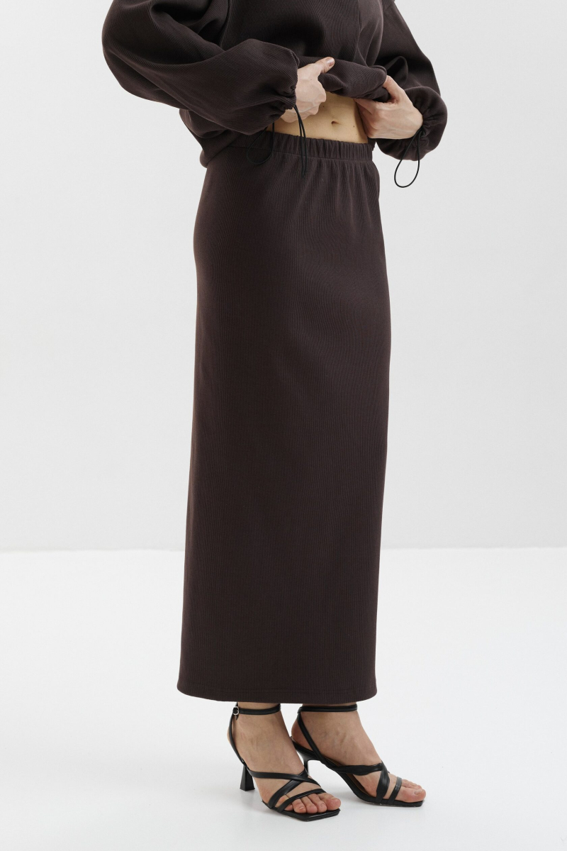 Прямая юбка marte, цвет: коричневый,  купить онлайн