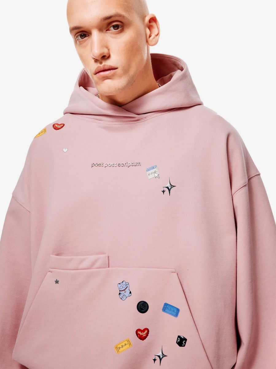 Sticker pack Худи Оверсайз p.p.s., цвет: пудровый розовый, 0867.01.00.PNK купить онлайн