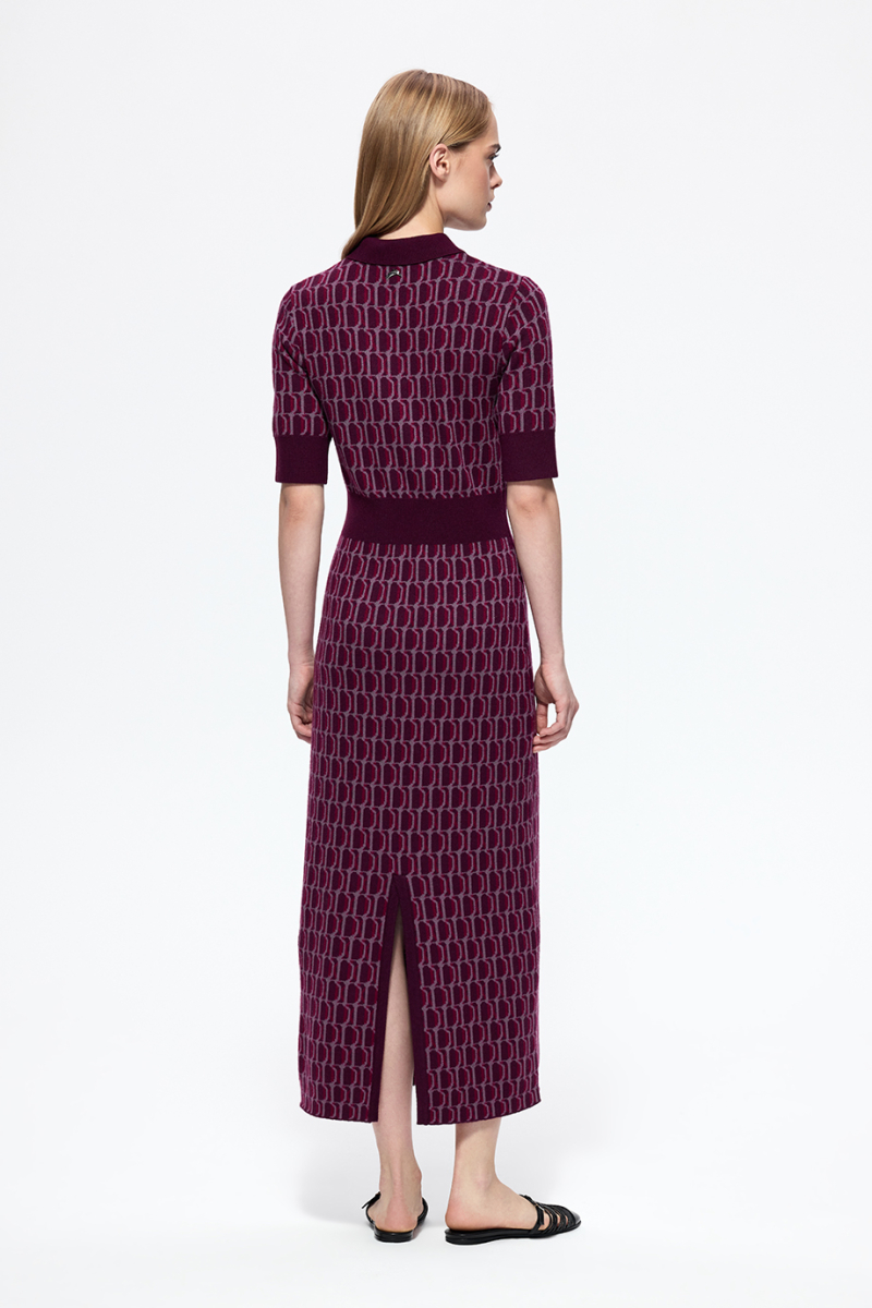 Платье вязаное женское DREAMS BY ALENA AKHMADULLINA, цвет: фиолетовый, 126104070304559/712000 купить онлайн