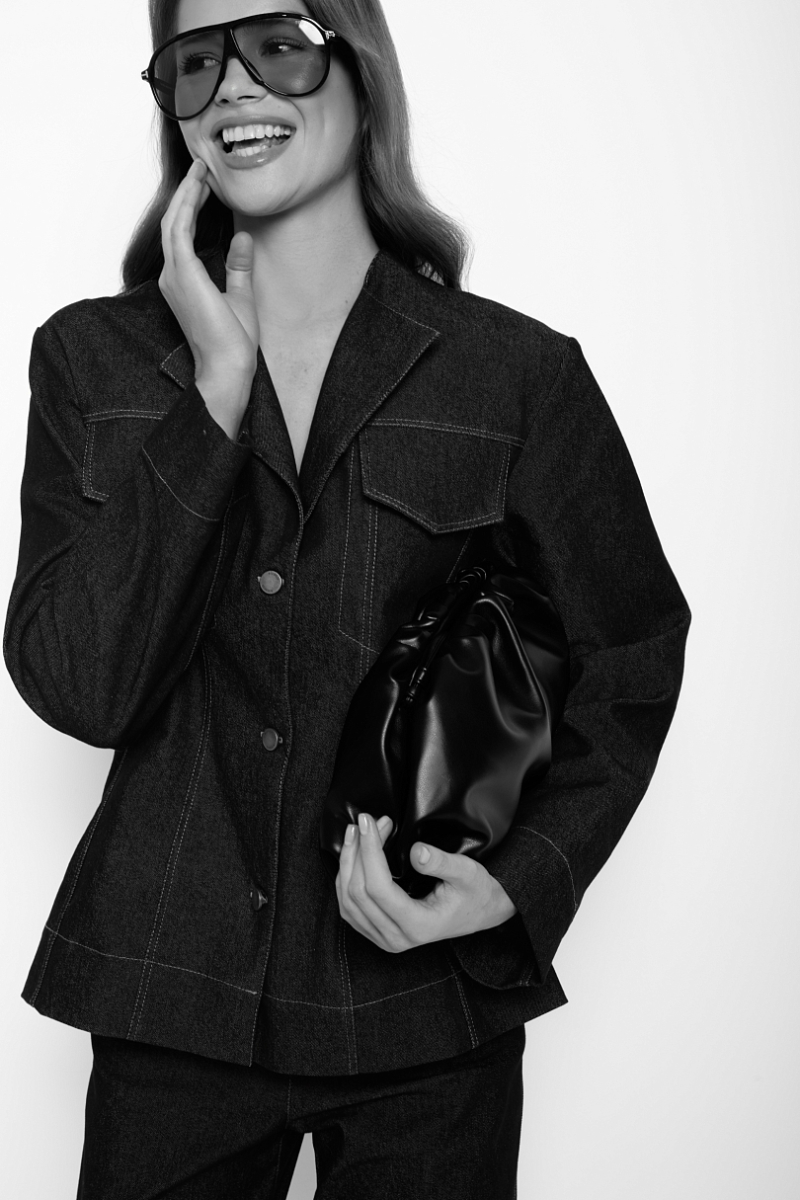 Жакет из сырого денима Ricoco, цвет: синий, 5072/4 купить онлайн