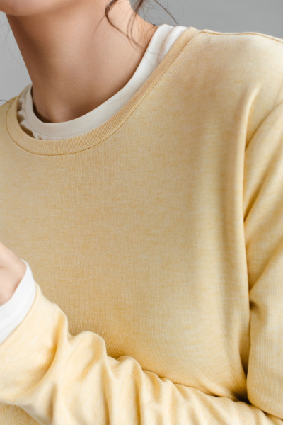 Лонгслив VLVT, цвет: Желтый, 00-00005303 купить онлайн