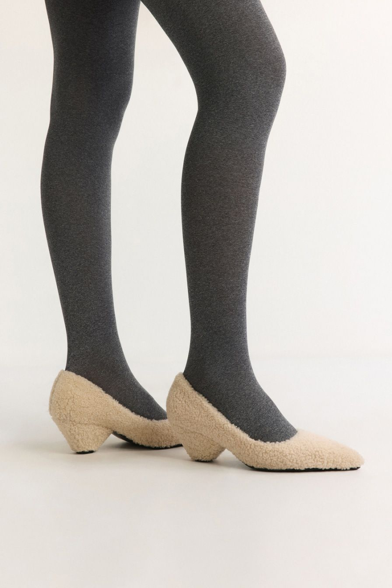 Туфли из натурального меха Lera Nena, цвет: белый LN.101.18678.120 купить онлайн