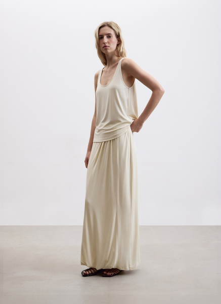 Майка из трикотажа ALL WE NEED, цвет: ванильный, 2604W2114-109 купить онлайн