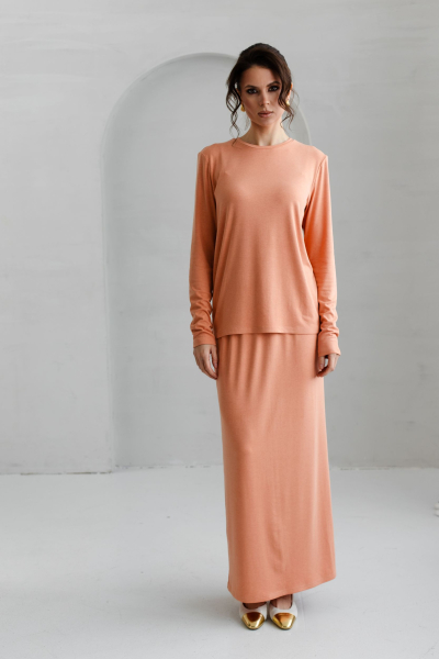 Юбка из трикотажа на резинке VLVT, цвет: красный, 00-00005367 купить онлайн