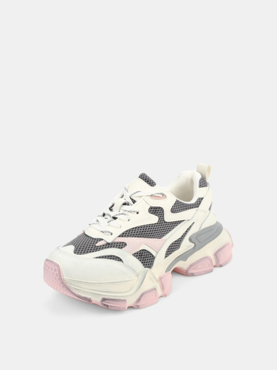 Кроссовки из натуральной кожи SBALO, цвет: розовый DK2 купить онлайн