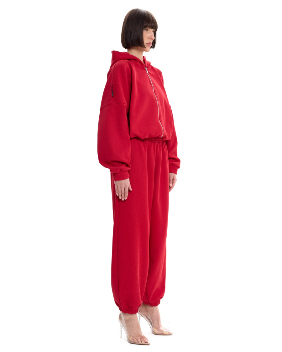 Костюм из облегченного вязаного футера Suborbia, цвет: красный, 006884 купить онлайн