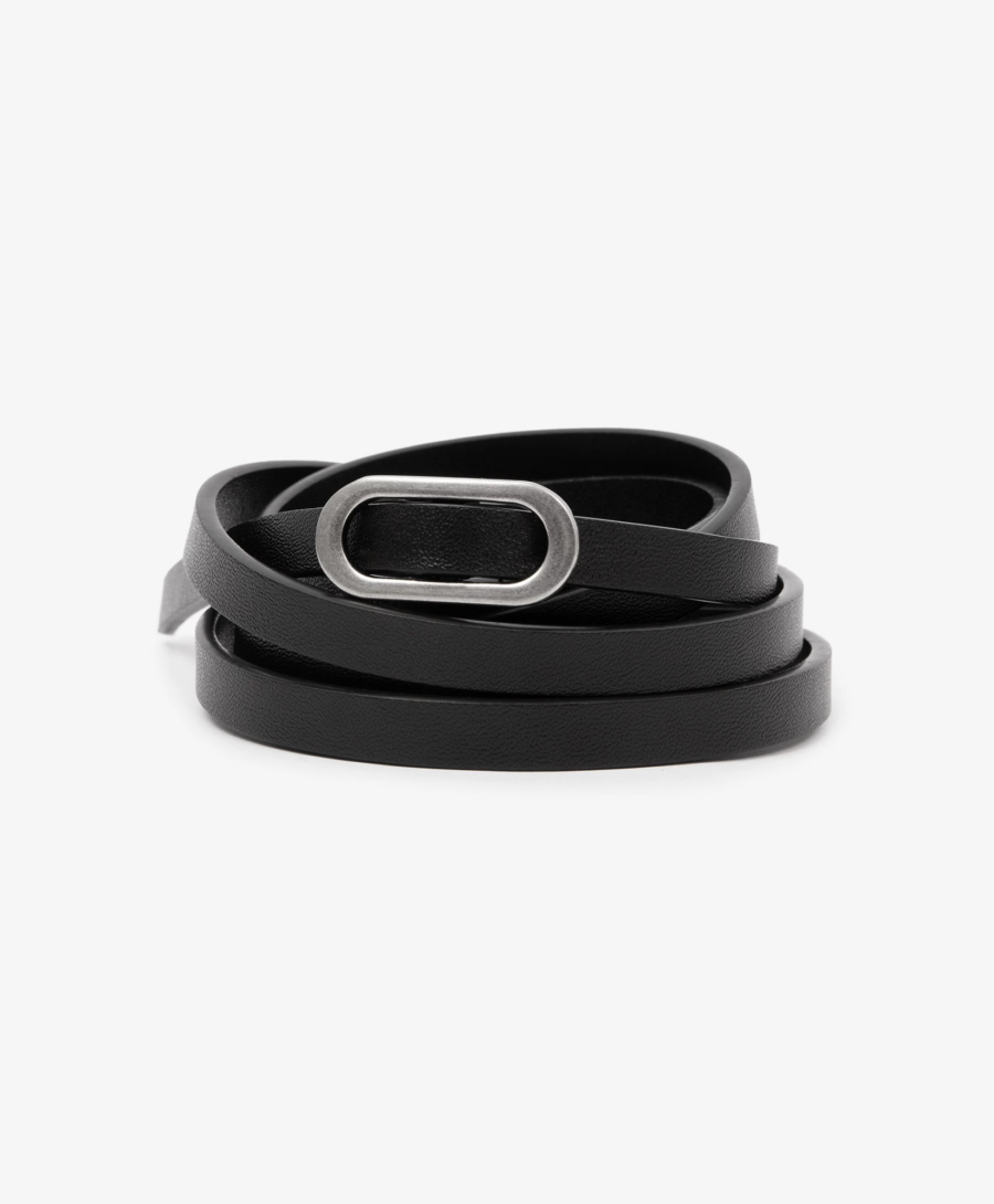 Пояс тонкий из натуральной кожи