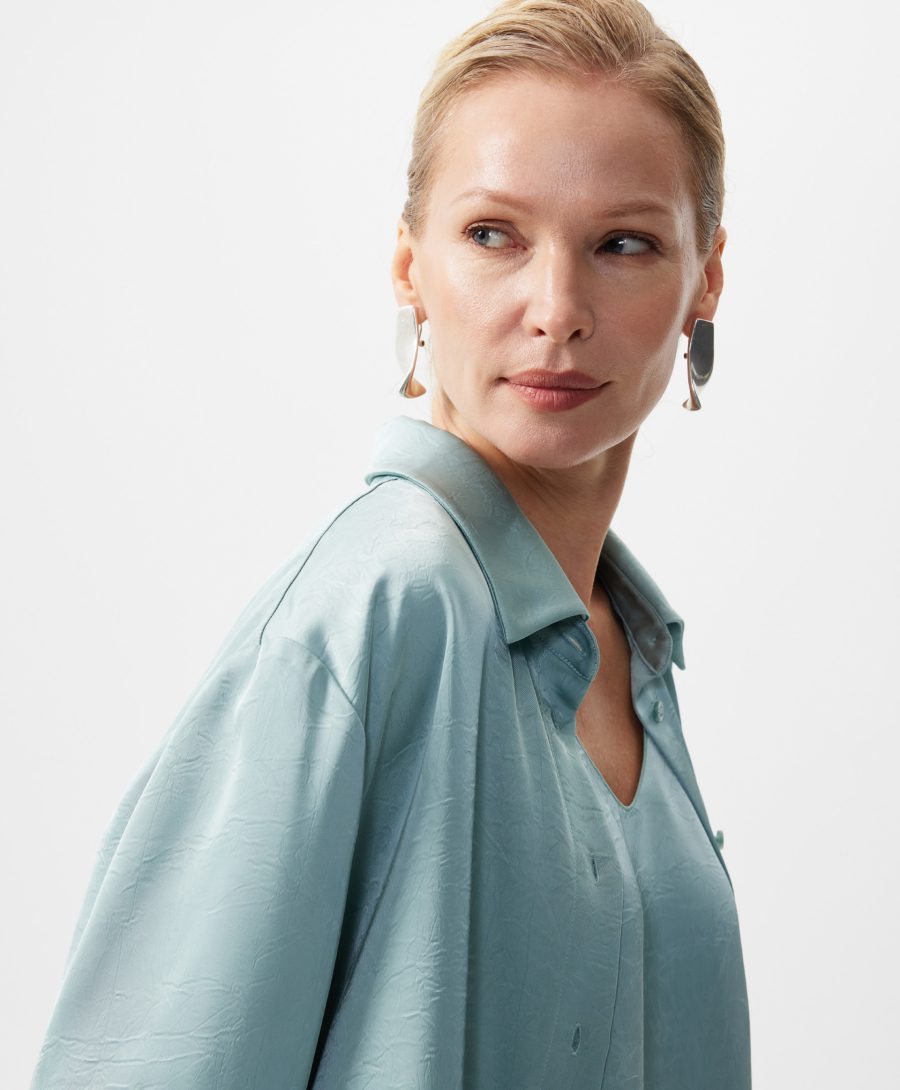 Блузка с длинным рукавом GLVR, цвет: зеленый, 126G26GAC2221 купить онлайн