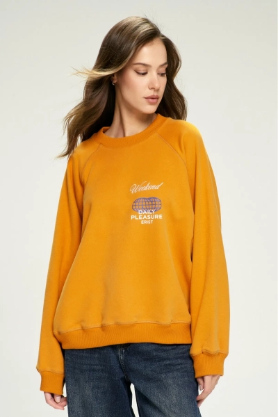 Свитшот базовый Over Saffron Erist store, цвет: оранжевый, НФ-00002531 купить онлайн Свитшот базовый Over Saffron Erist store, цвет: оранжевый, НФ-00002531 купить онлайн