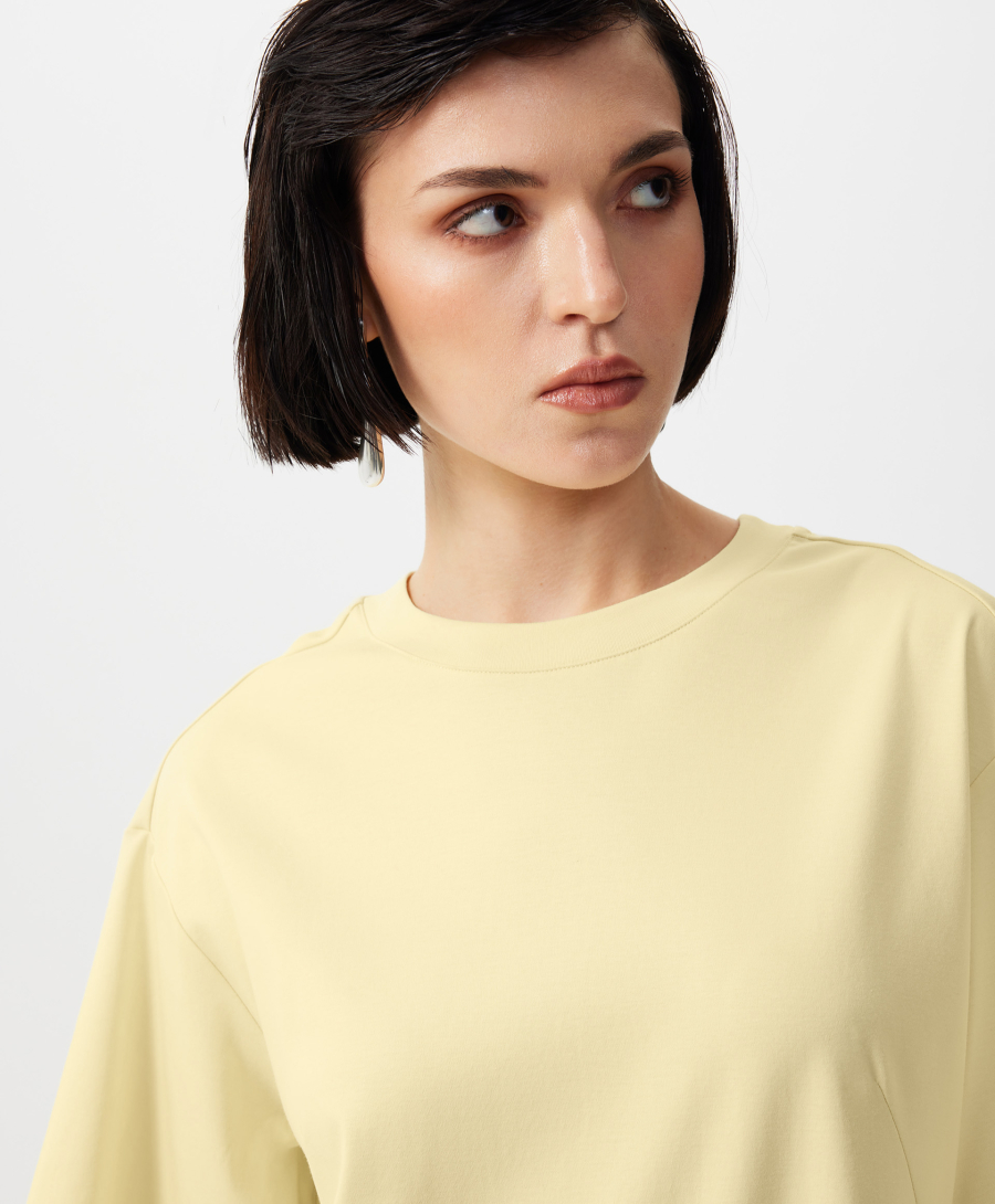 Платье макси комбинированное GLVR, цвет: Желтый, 126G24GAC2501 купить онлайн