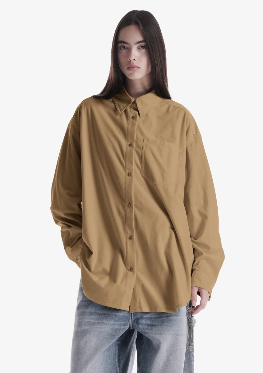 Рубашка из экозамши