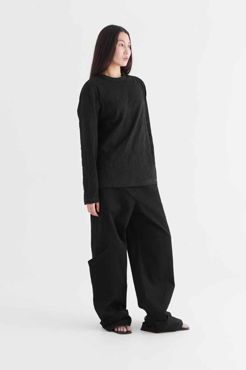 Лонгслив «Бумага» CULTBASE, цвет: Черный,  купить онлайн