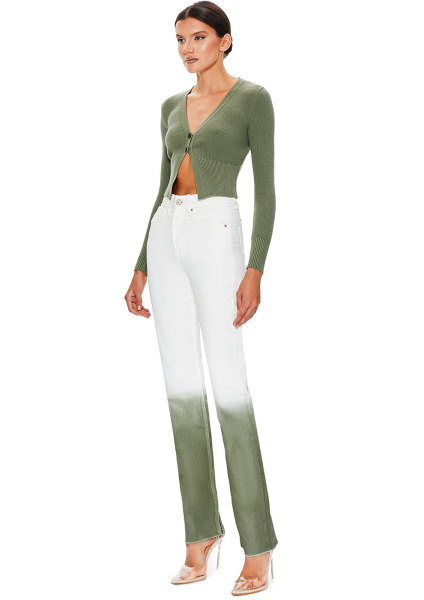 Кардиган в рубчик SODAMODA, цвет: хаки, 15960 купить онлайн