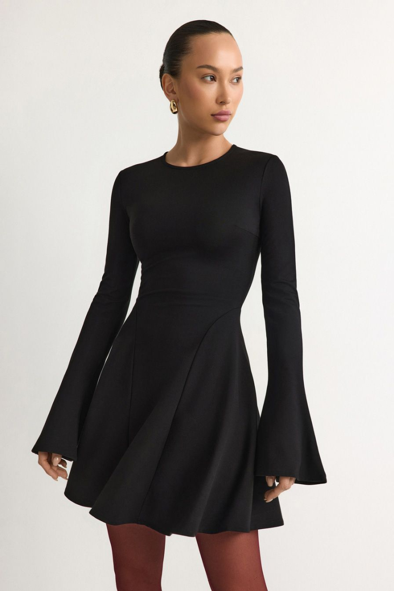 Платье из смесового района TOPTOP, цвет: Черный, TT.010.15096.901 купить онлайн