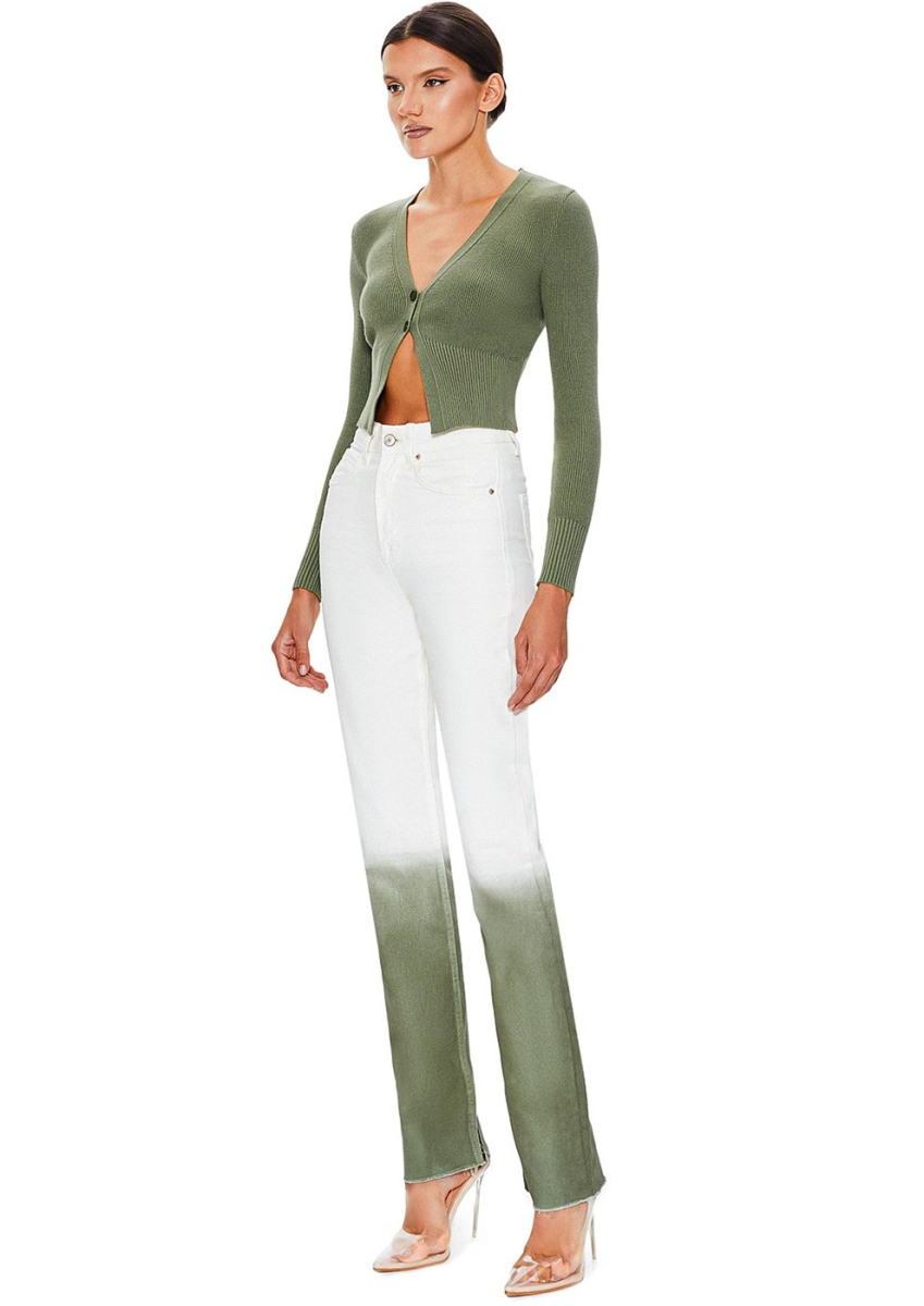 Кардиган в рубчик SODAMODA, цвет: хаки, 15960 купить онлайн