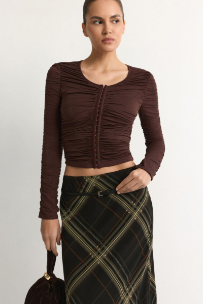 Лонгслив со сборками