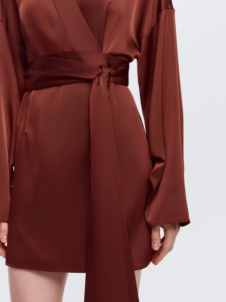 Платье-кимоно ANNA PEKUN, цвет: коричневый, 20.2230.700 купить онлайн