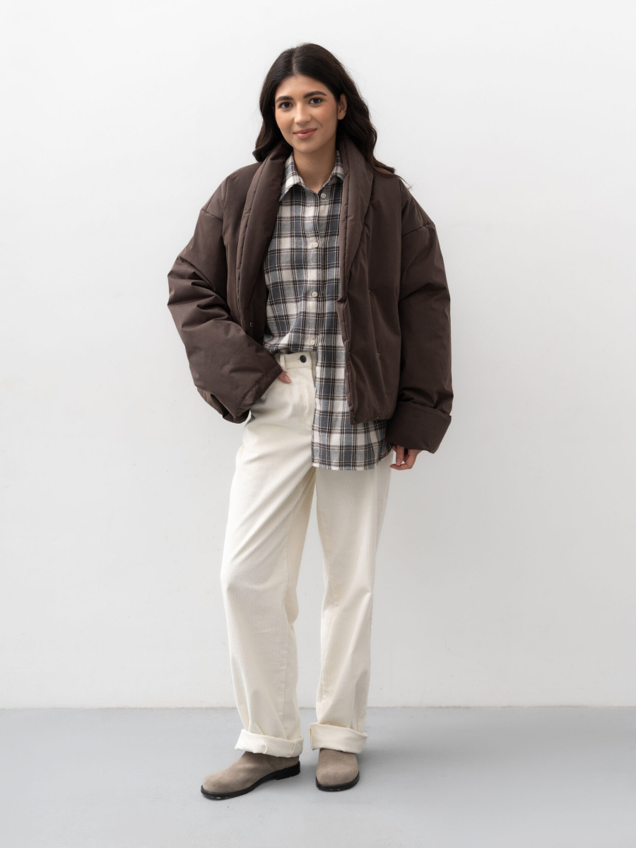 Куртка Vintage TRES, цвет: коричневый, НФ-00002409 купить онлайн Куртка Vintage TRES, цвет: коричневый, НФ-00002409 купить онлайн