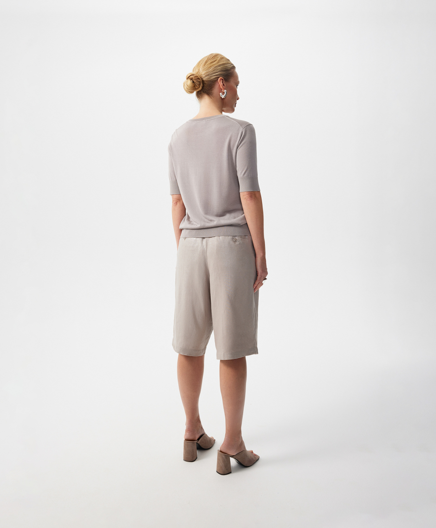 Шорты с перламутровым блеском GLVR, цвет: серый, 126G22GAC6002 купить онлайн