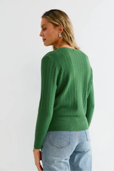 Кардиган тонкий Erist store, цвет: зеленый, НФ-00003178 купить онлайн