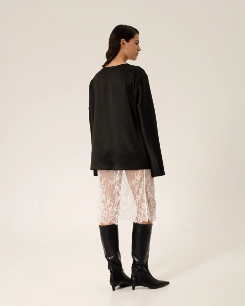 Юбка из кружева Anmuse, цвет: белый, SKT24W123-WHT купить онлайн