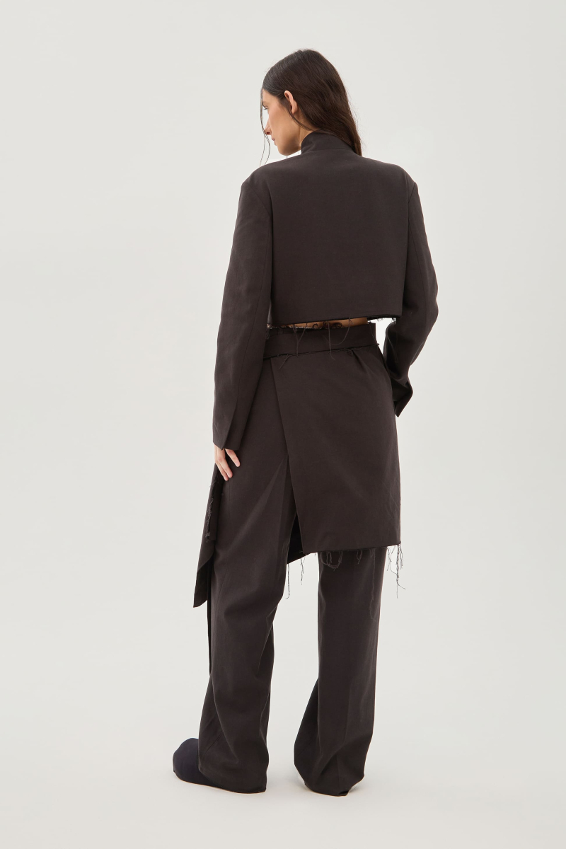 Платье-пиджак с фартуком UNKE, цвет: Черный, 2601D001T_BL купить онлайн