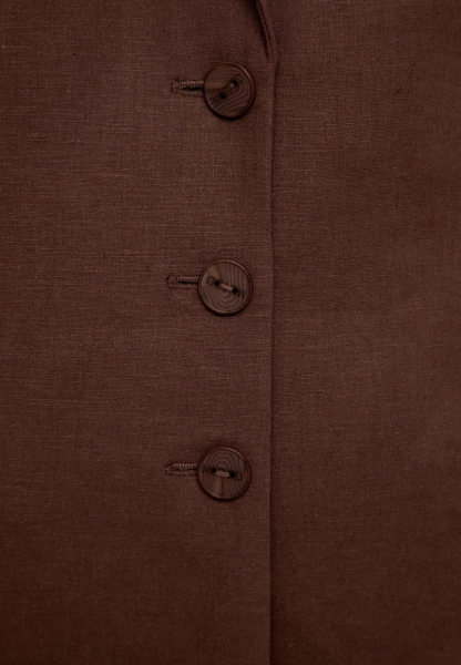Женский жакет льняной MUTED, цвет: коричневый, 904737.WJKT0001_Brown купить онлайн