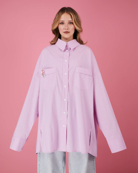 Рубашка макси овер #20